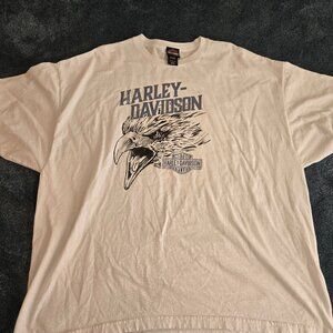 Harley Davidson T-Shirt Shirt Mens 3XL Eagle Screaming Logo Biker Motorcycle